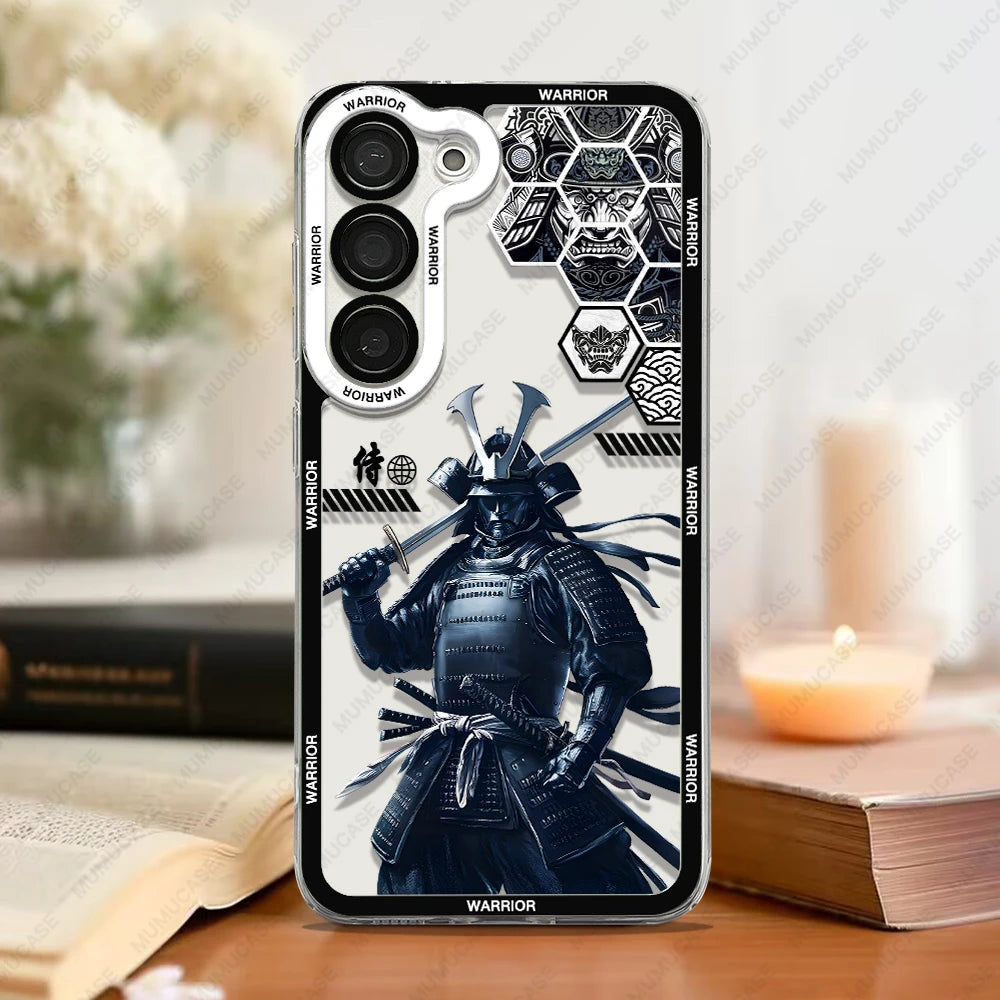 Samurai Spirit – Soft TPU Phone Case with Japanese Art for Samsung