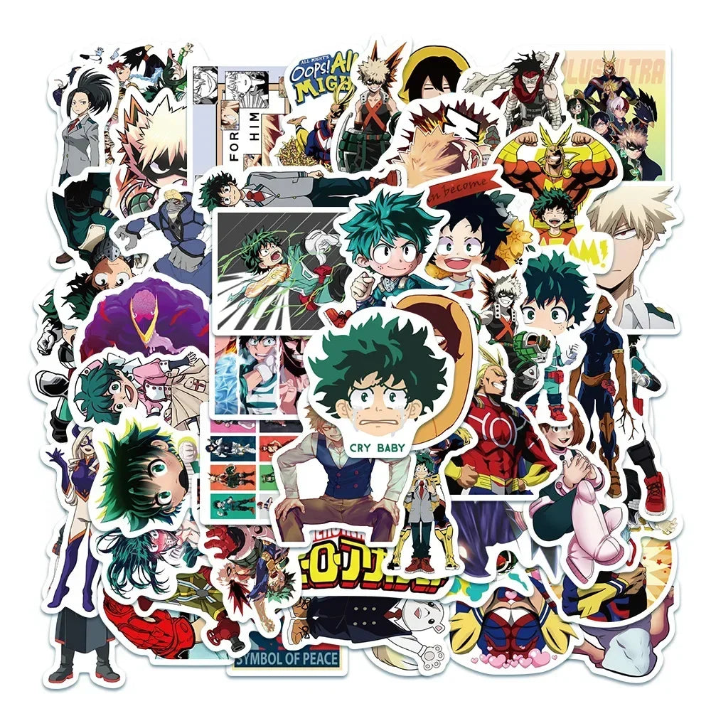 🎉✨ Mega Anime & Gaming Sticker Bundle – 50pcs ✨🎉