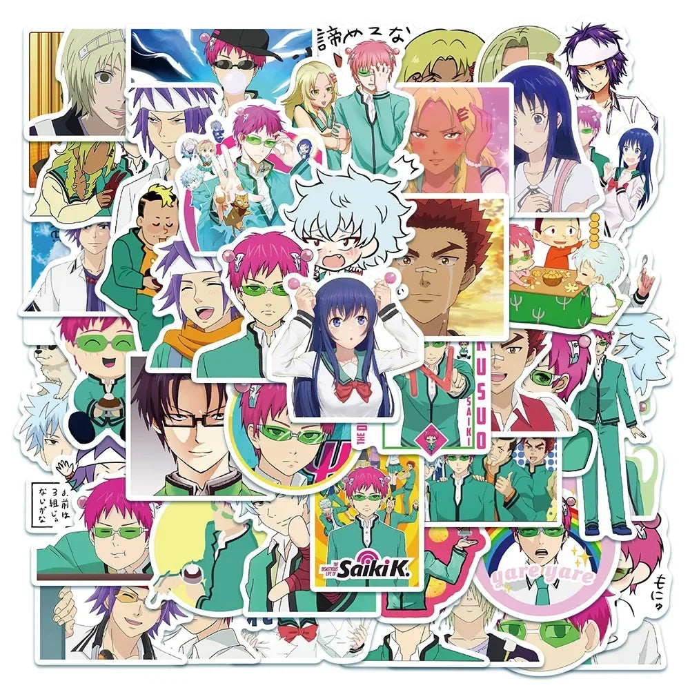 🎉✨ Mega Anime & Gaming Sticker Bundle – 50pcs ✨🎉