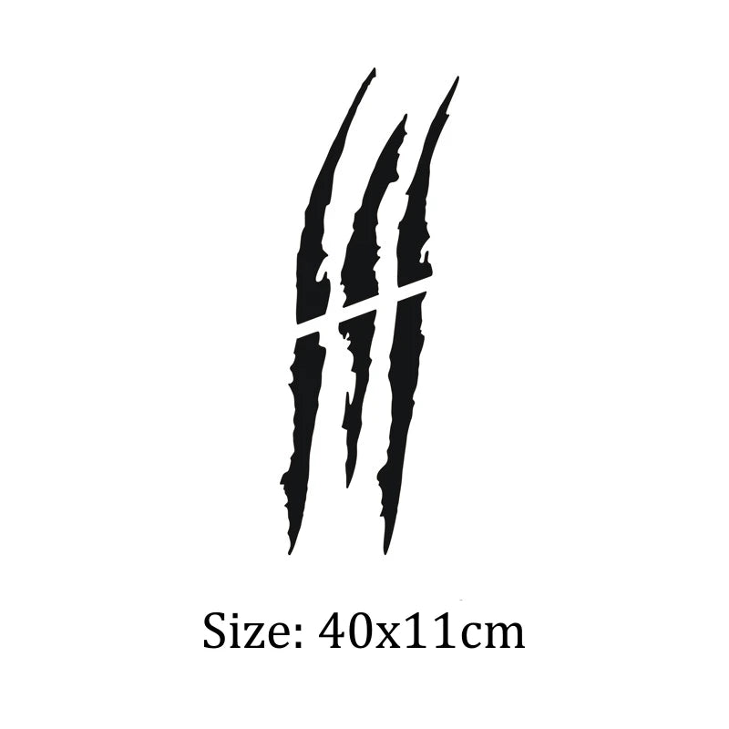 🦖 Reflective Monster Claw Mark Car Sticker – Fierce and Eye-Catching!