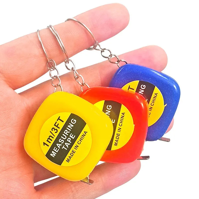 📏 Mini Tape Measure Keychain – Dual Side Metric & Inch 🎯