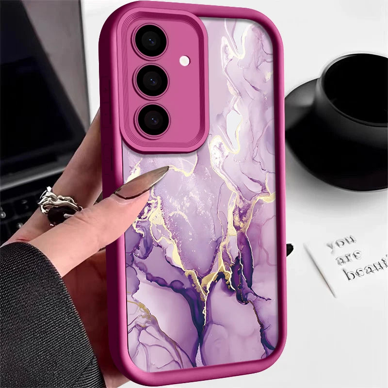 🌀 Marble Pattern Case – Elegant TPU Cover for Samsung Galaxy