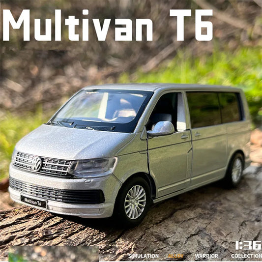 🚐 Diecast VW Van Model – Realistic 1:32 Pull-Back Toy 🖤