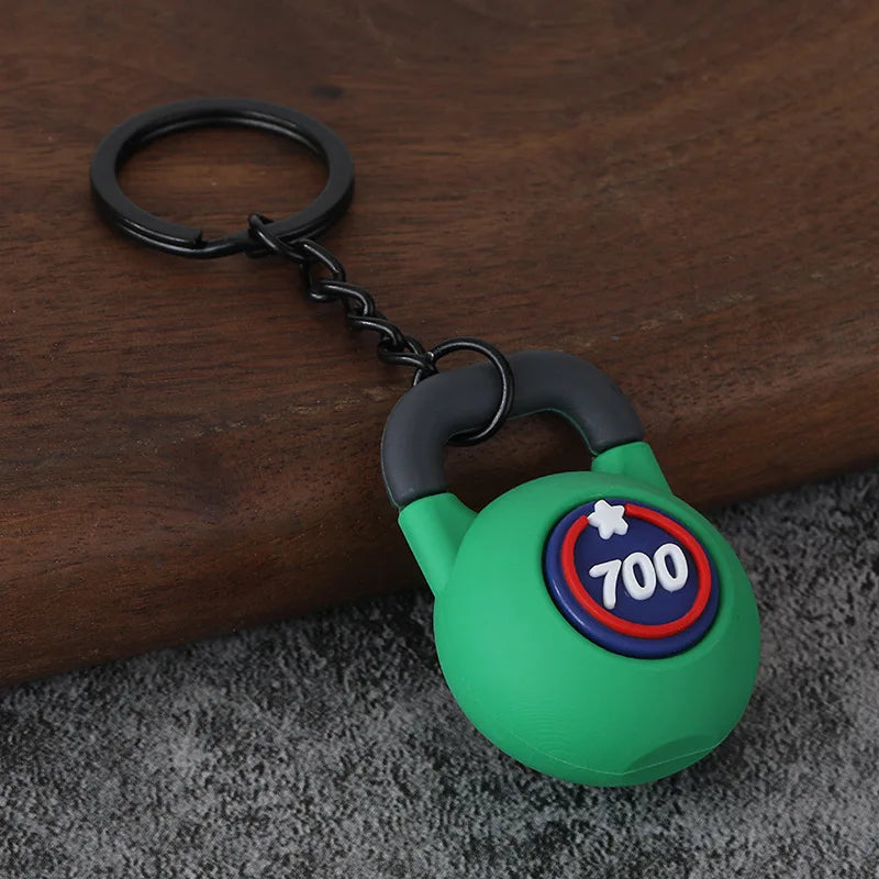 Gym Keychain Collection – Kettlebell, Dumbbell & Weight Plate Keychains