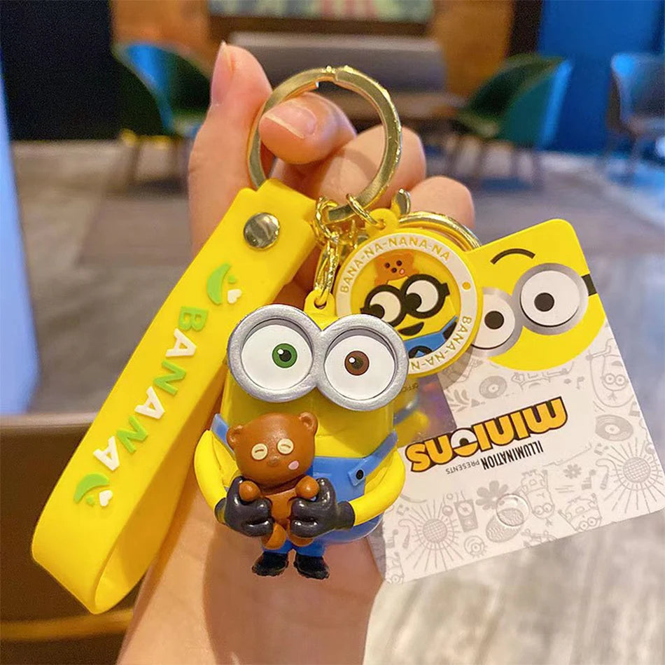 🟡 Minion Banana Keychain – Cute & Fun Gift for Fans! 🍌🔑