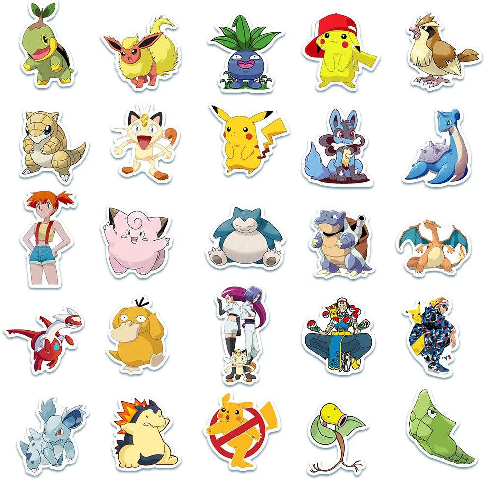 🎉✨ Mega Anime & Gaming Sticker Bundle – 50pcs ✨🎉
