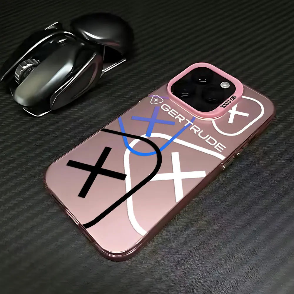 💖 Lovely Fashion Case – Matte Anti-Fall Cover for iPhone