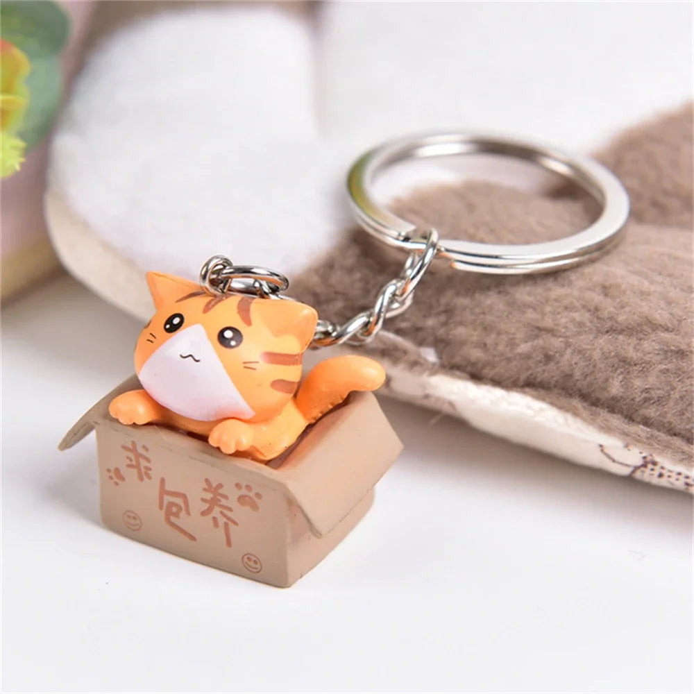 🐾 Cartoon Cat Keychain – Fun & Lovely Gift for Everyone! 😺