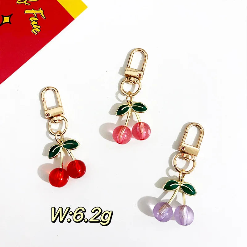 🍒✨ Cute Cherry Charm Keychain – Sweet &amp; Stylish! ✨🍒
