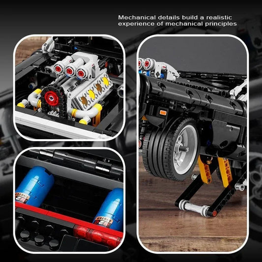 🏎️ 1077PCS Technical Racing Car Building Blocks – High-Difficulty Collector’s Model
