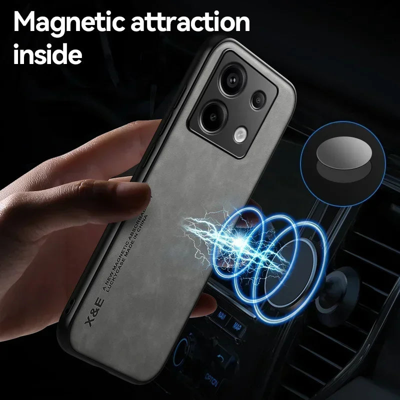 Luxury Magnetic Car Mount Phone Case – Built-In Holder & Full Protection 🚗📱