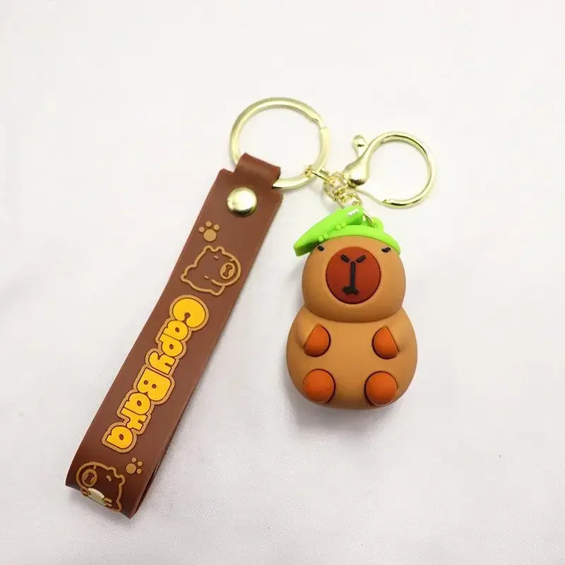 🌟🧸 Cute Capybara Buddy Keychains 🐶🐢🦆🐊