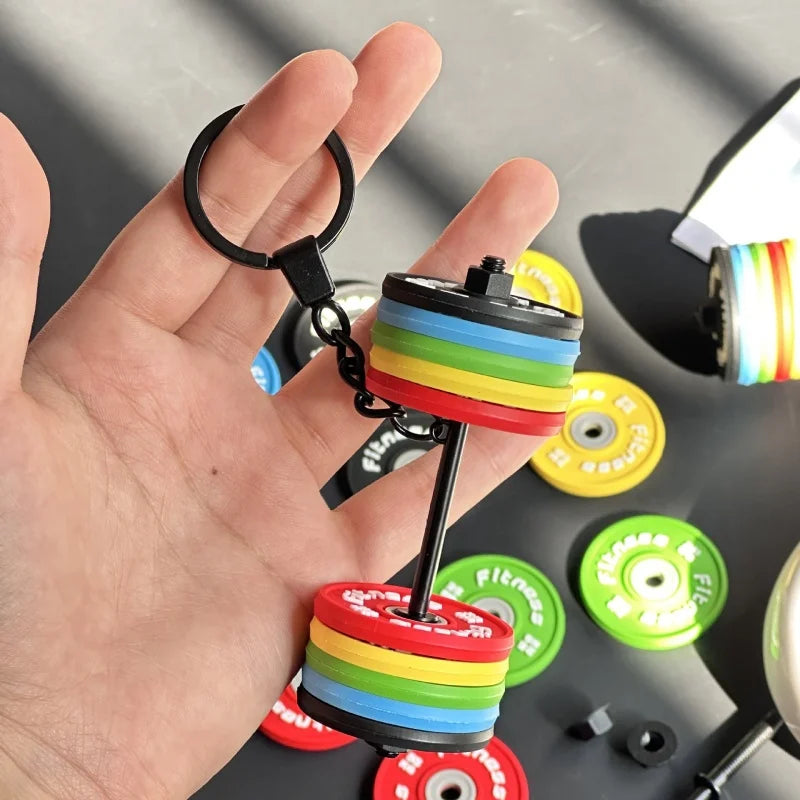 💪 DIY Silicone Barbell Keychain – Fitness Accessory for Gym Lovers 🏋️‍♂️