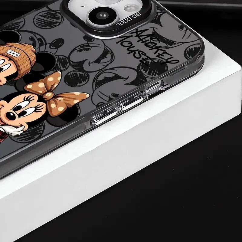 🎀 Disney Mickey & Minnie Full Screen Case – Cute & Protective for iPhone