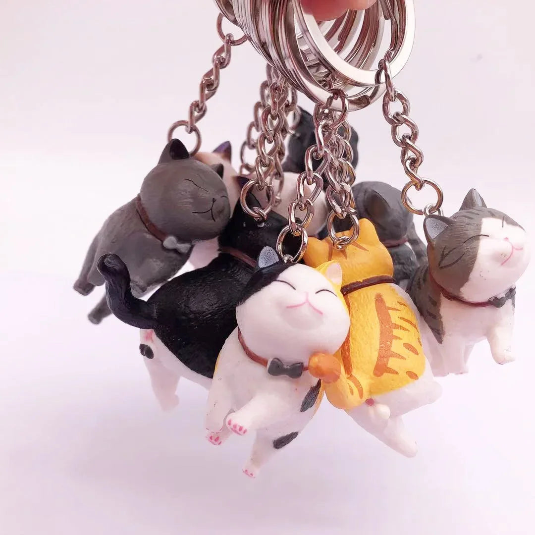🐾 Cartoon Cat Keychain – Fun & Lovely Gift for Everyone! 😺