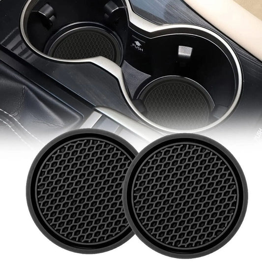 2PCS Universal Car Cup Holder Coasters – Anti-Slip & Waterproof 🥤🚗