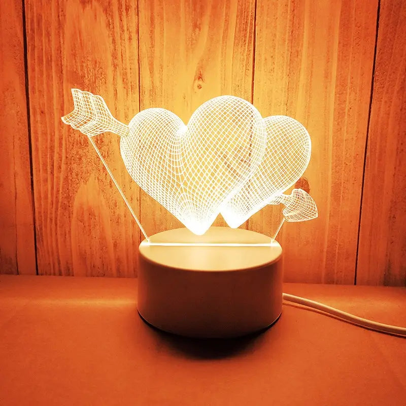 💡 Romantic LED Acrylic Night Light – The Perfect Gift for Any Occasion 🌙