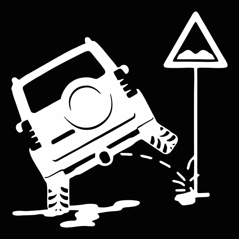 🚙 Funny “Jeep Is Peeing” Car Sticker – Creative Auto Decal for Laughs 😂