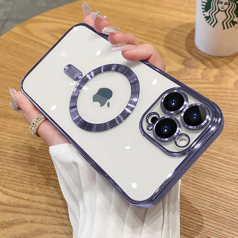 🛡️ Luxury Chrome Edge MagSafe Case – Premium Protection & Shine for iPhone
