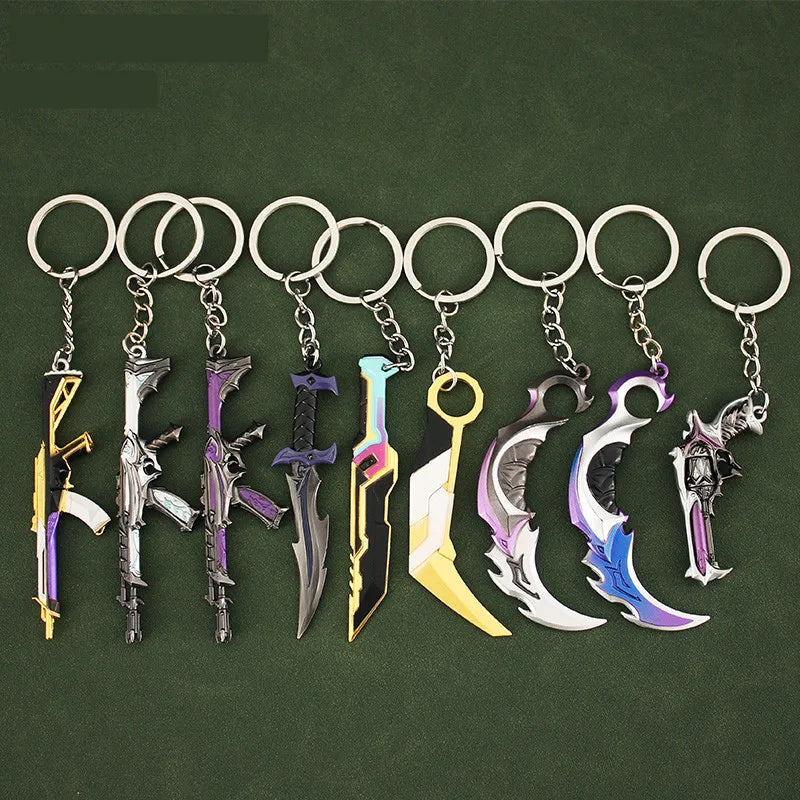 🔫 Valorant Gun & Knife Keychain – Mini Alloy Weapon Model for Gamers 🎮