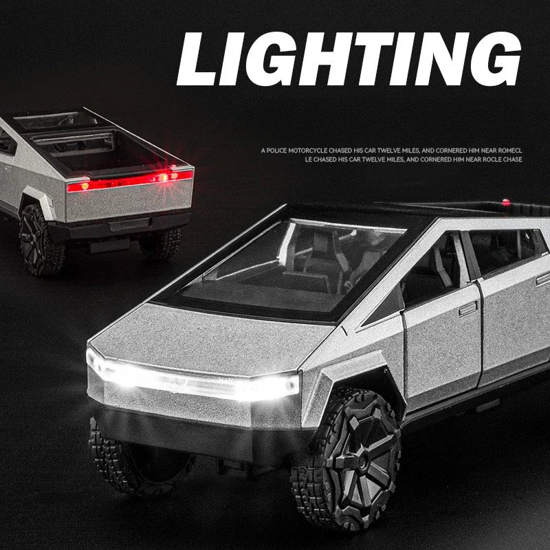 🚀 Tesla Cybertruck 1:32 Die-Cast Model – Futuristic Mini Pickup Truck