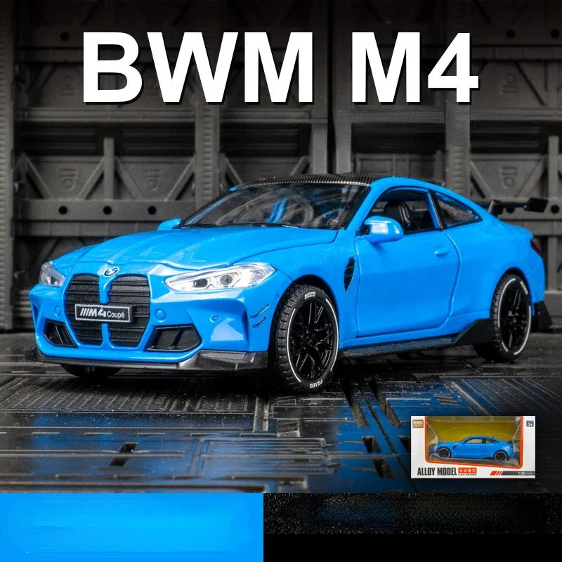 🏁 1:32 BMW M4 Supercar Model – Alloy Diecast with Lights & Sound 🚗✨