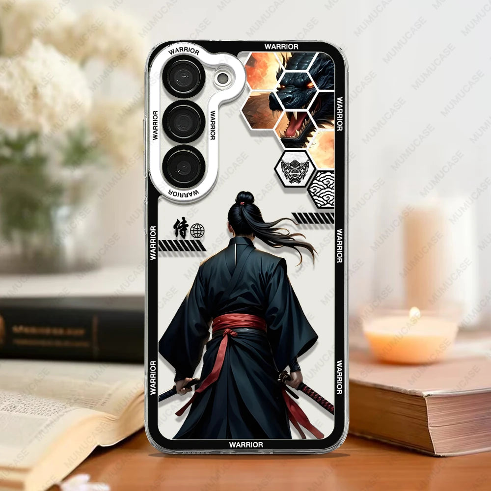 Samurai Spirit – Soft TPU Phone Case with Japanese Art for Samsung