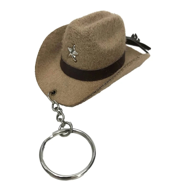 🤠 Cowboy Hat Keychain – Wild West Style Accessory 🌵