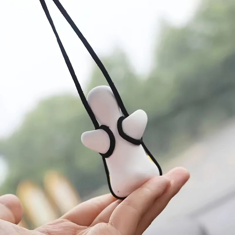 Cute Swinging Duck Car Rearview Mirror Ornament