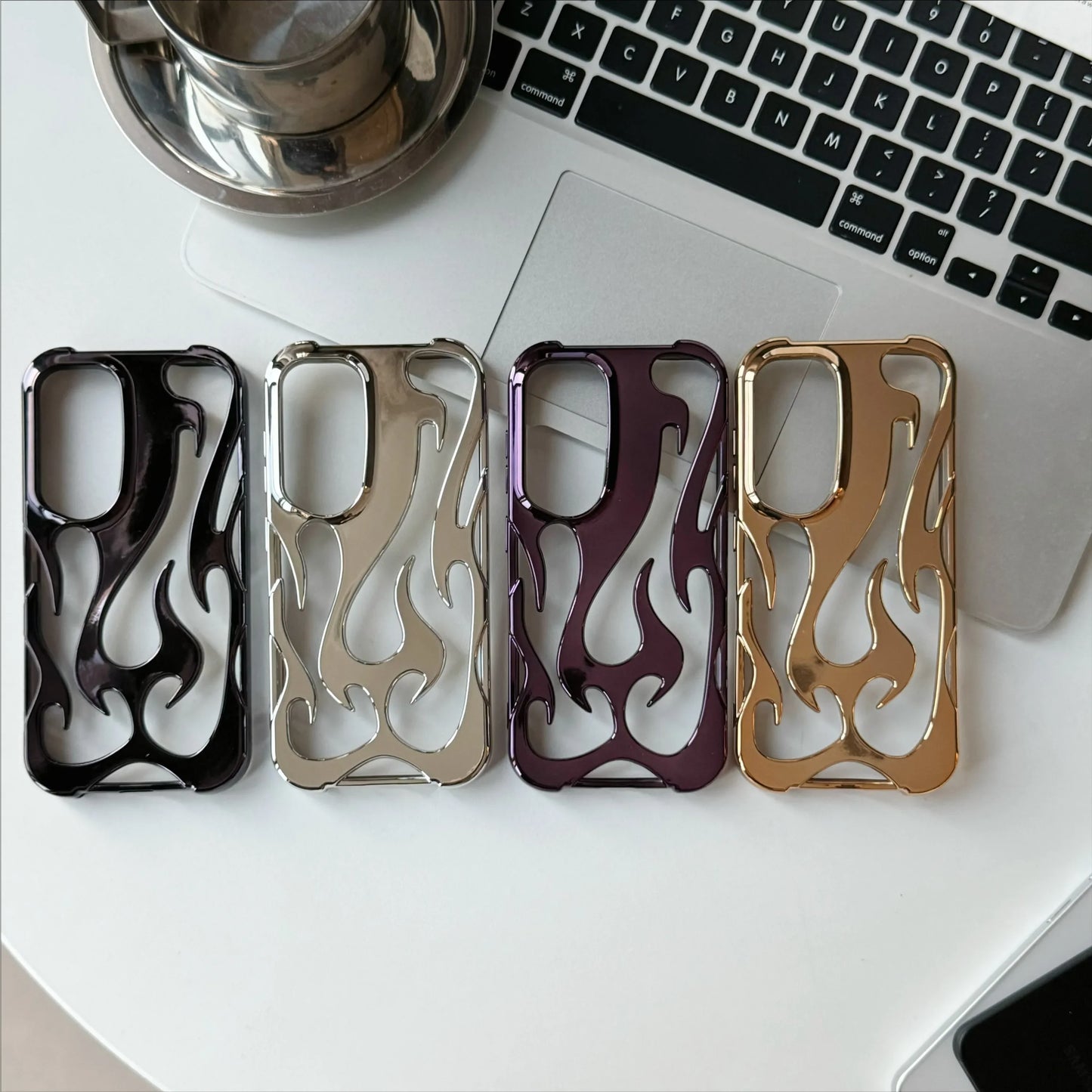 🔥 3D Flame Pattern Phone Case – Slim & Shockproof Style for Samsung