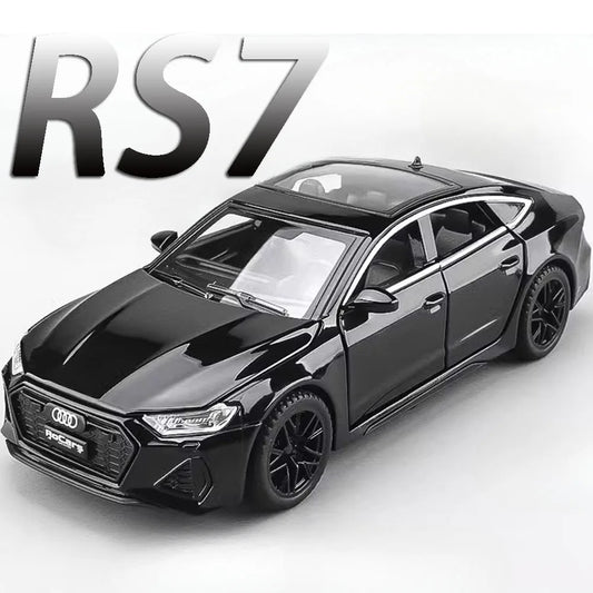 1:32 Audi RS7 Sportback Diecast Model Car – 6 Doors, Pull-Back, Lights