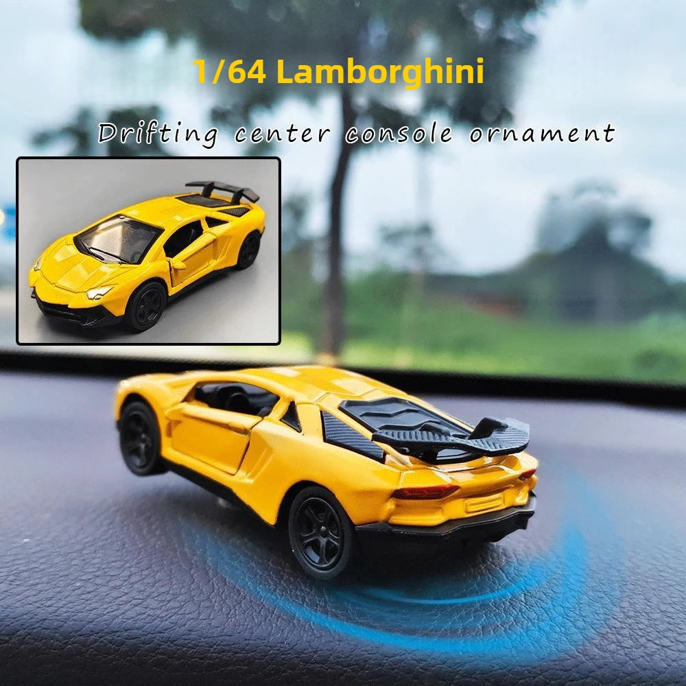 🚗💨 Rotating Drift Car Ornament – Dashboard Racing Model Decoration