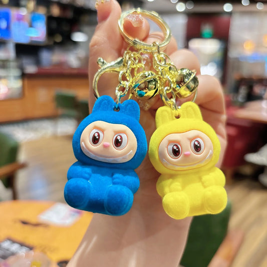 🐰 Cute Plush Bunny Keychain – Soft & Colorful