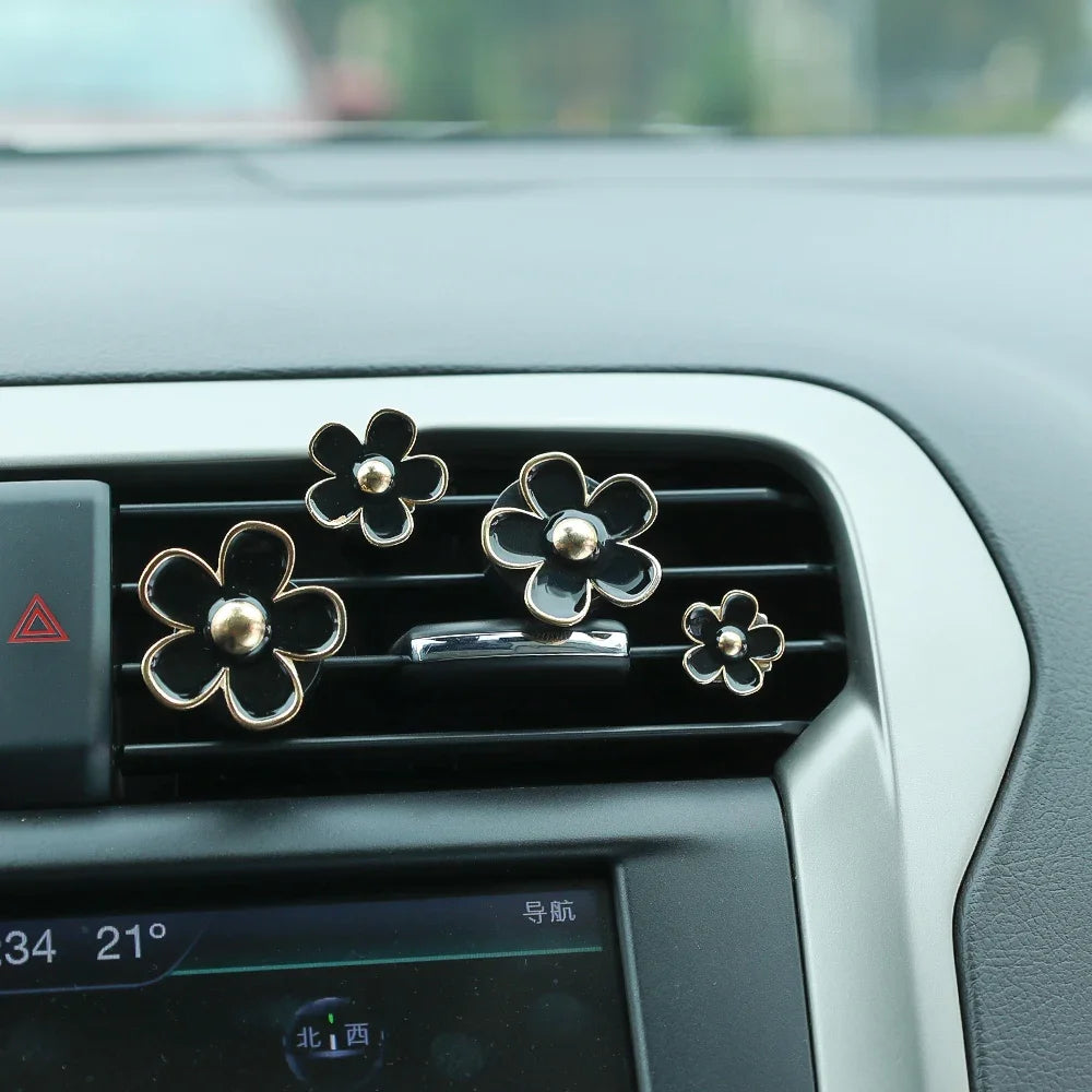 Flower Car Air Vent Freshener Clips Set