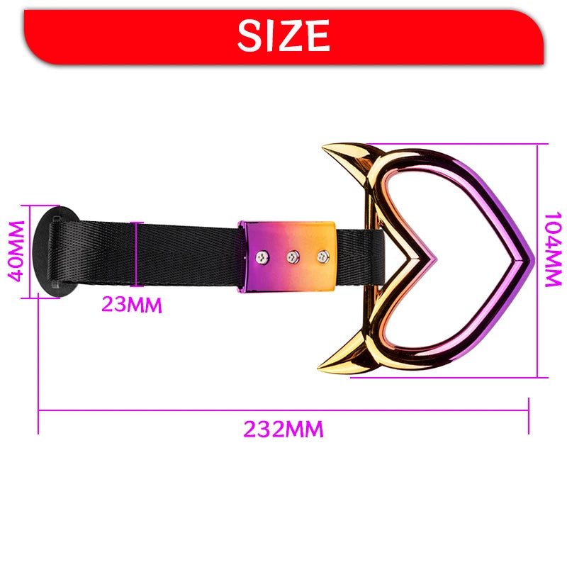 🔧 Heart-Shaped JDM Tsurikawa Handle Ring – Drift with Style! 💖