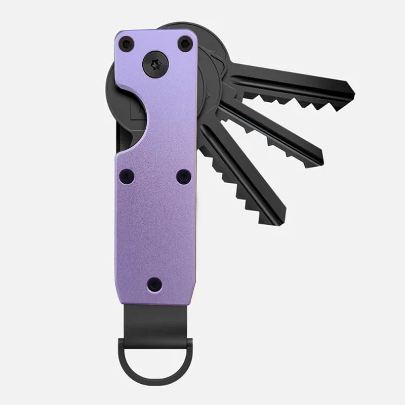 Compact Carbon Fiber Key Holder & Smart Organizer