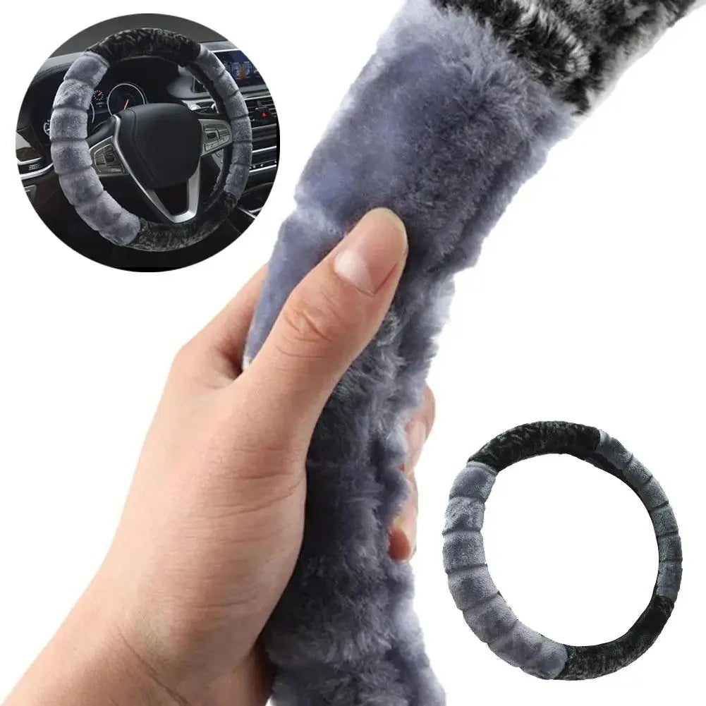 Soft Plush Winter Steering Wheel Cover