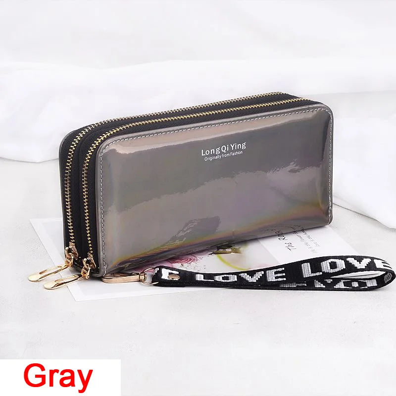 🌸 Elegant Long Zipper Clutch Wallet for Women