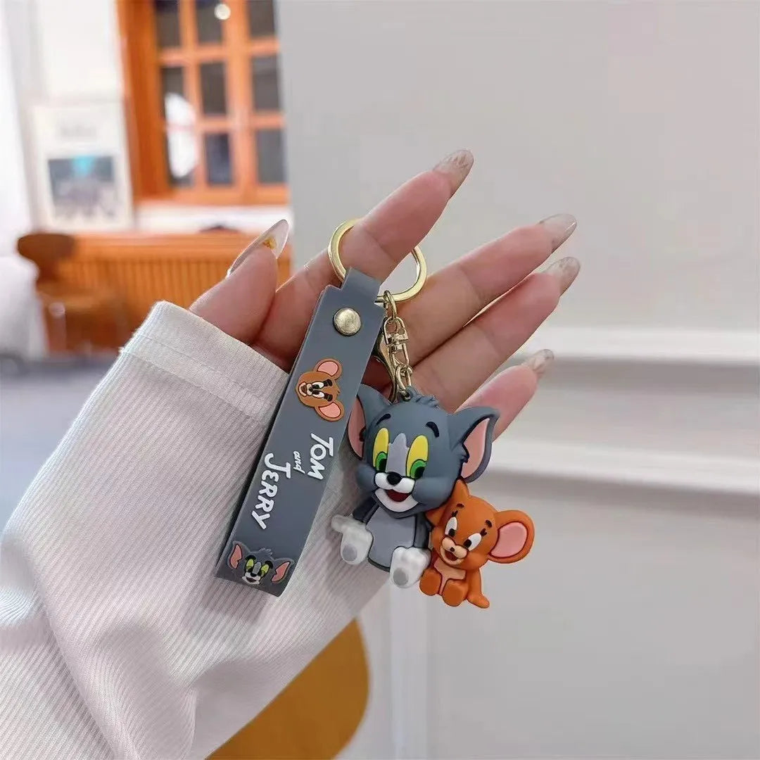 🐭 Tom & Jerry Keychain – Classic Cartoon Duo! 🐱