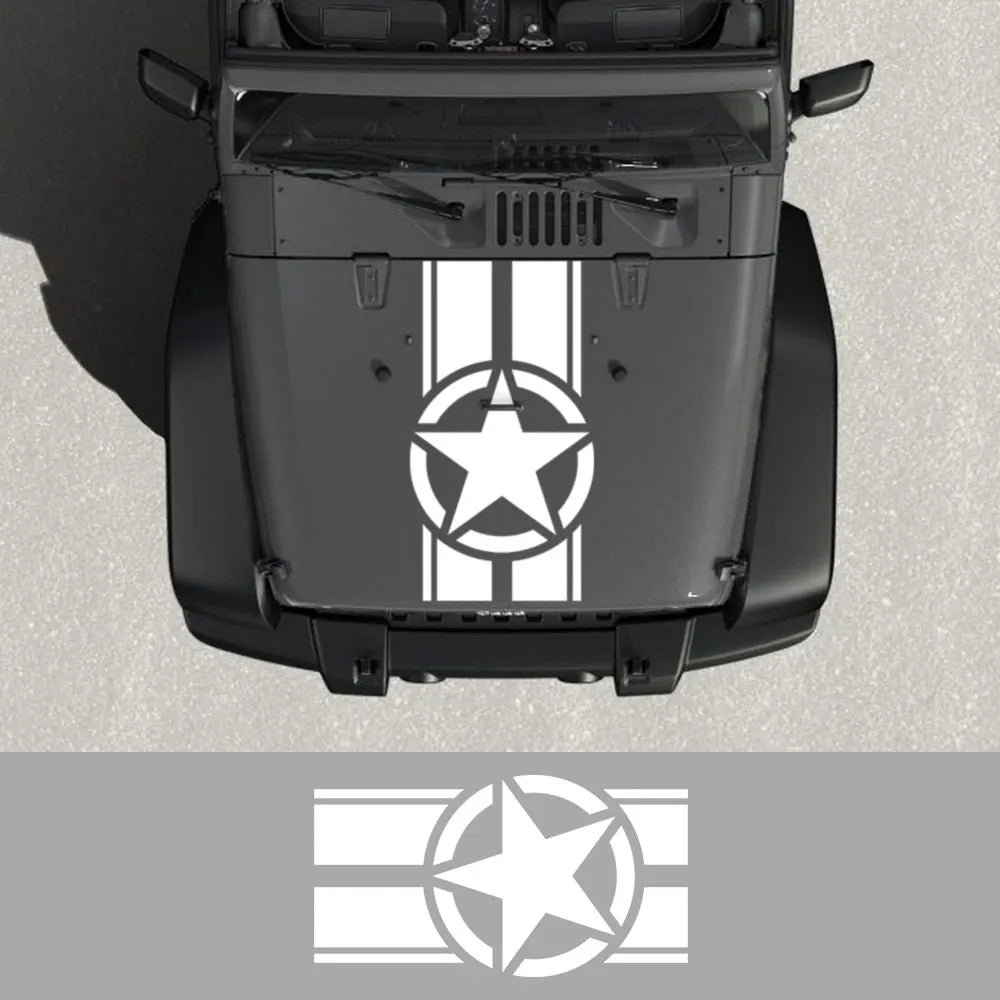 🛻 Pentagram Style Hood Decal – Dominate the Road with Bold Style! ⭐