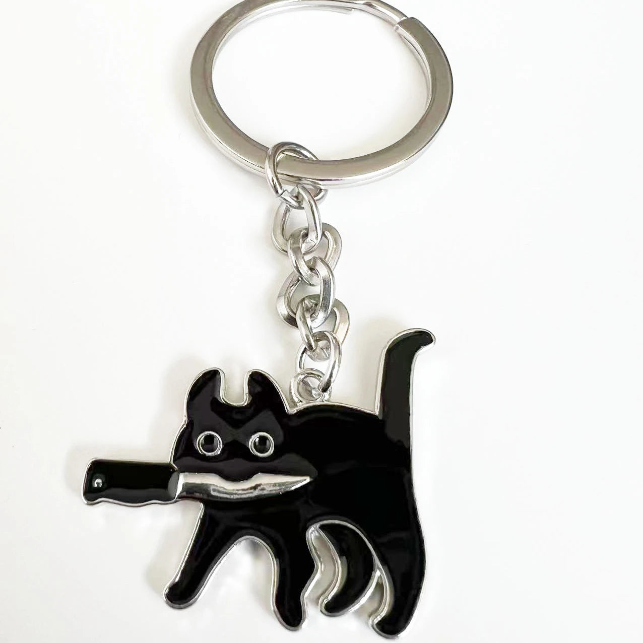 🐾 Cute Black Cat Keychain – Kawaii Style for Cat Lovers! 🖤🐱