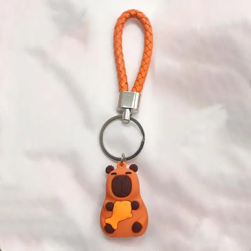 🌟🧸 Cute Capybara Buddy Keychains 🐶🐢🦆🐊
