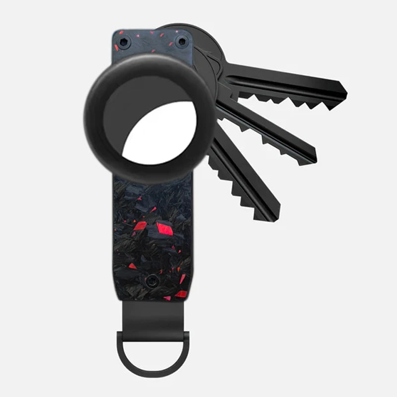 Compact Carbon Fiber Key Holder & Smart Organizer