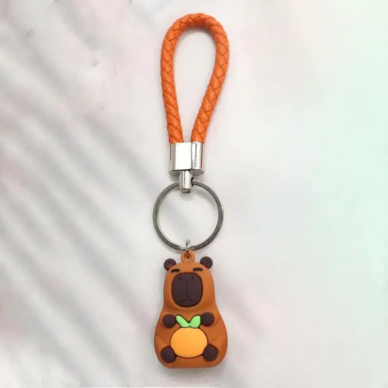 🌟🧸 Cute Capybara Buddy Keychains 🐶🐢🦆🐊