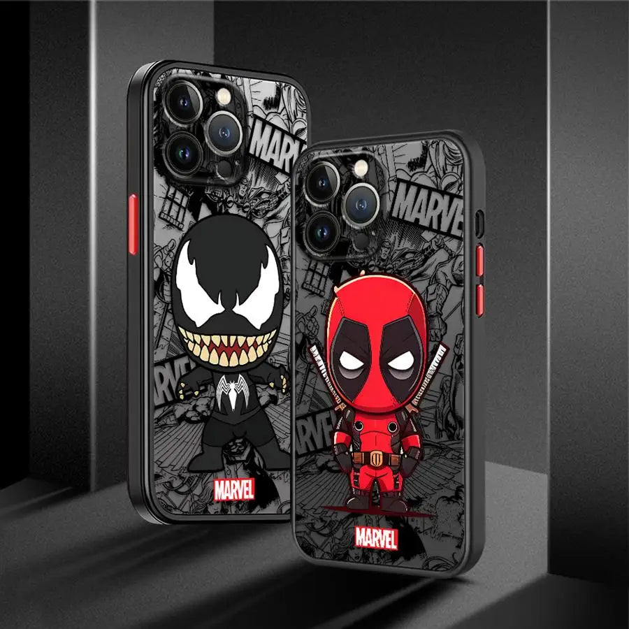 📱 Marvel Superhero Case – Deadpool & Venom Edition 🔥