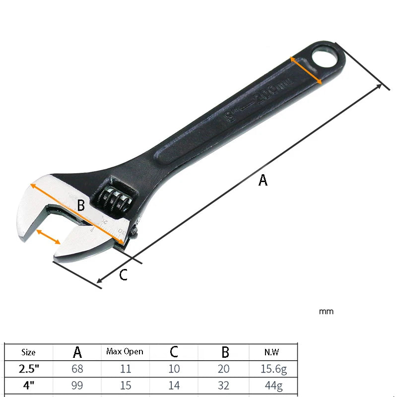 🔧 Mini Adjustable Wrench Keychain – Pocket Tool for Quick Fixes 🛠️