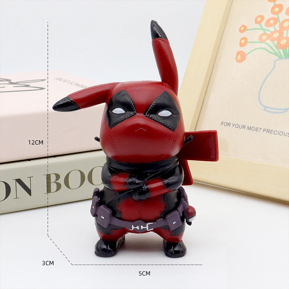 ⚡ 12cm Pikachu Cosplaying Deadpool – Fun Desktop Figure