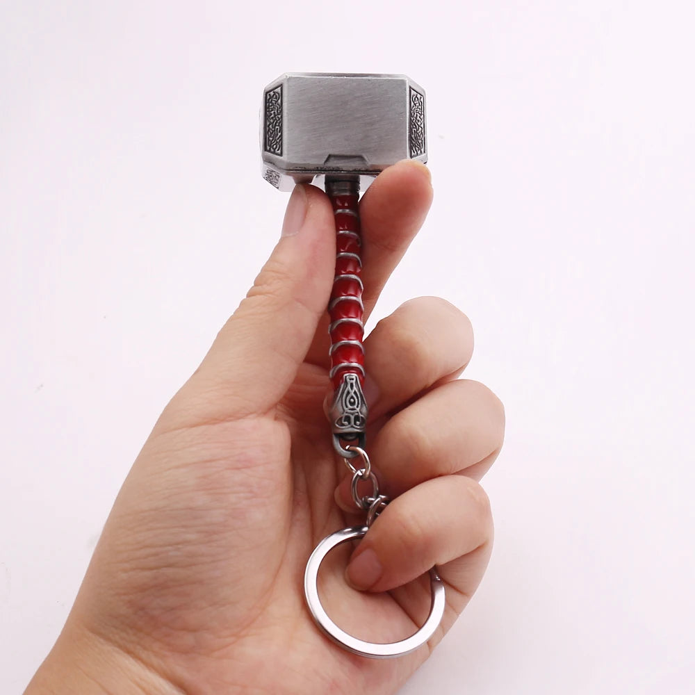 🛠️ Thor’s Hammer Keychain – Mini Mjölnir Power in Your Pocket! ⚡