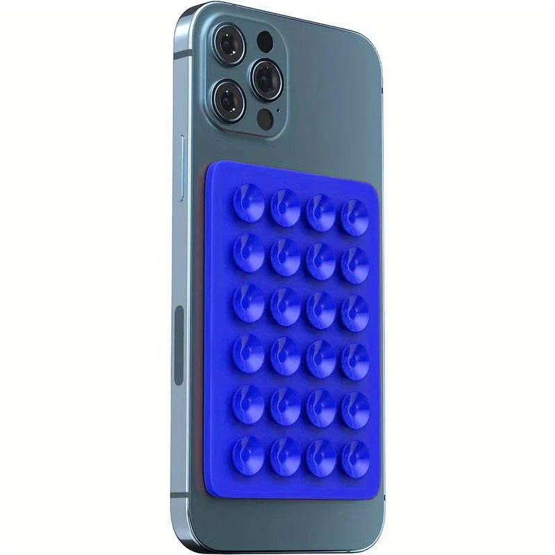 Silicone Suction Phone Holder 🧲 | Multifunctional Wall & Car Mount