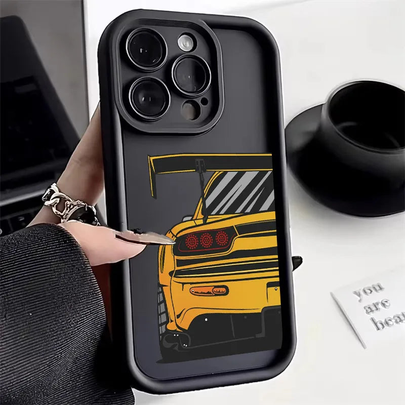 🔥 JDM Car Rear View Soft iPhone Case